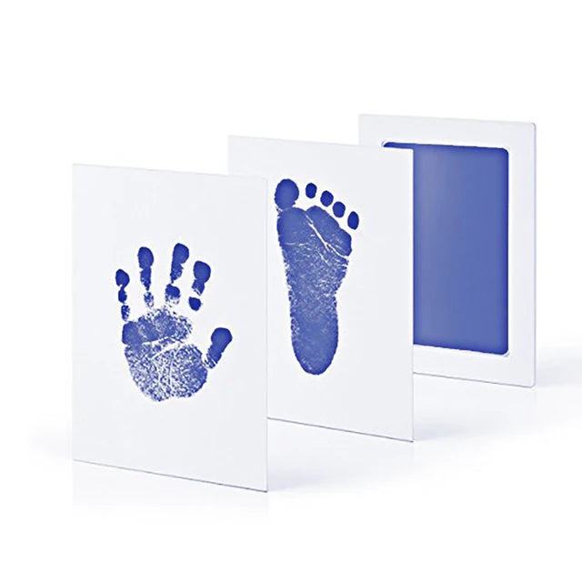 Baby footprint set Safe Non-Toxic Handprint Paw Print Infant Souvenirs NoTouch Skin For Newborn Cushion Ink Footprint Infant Toy