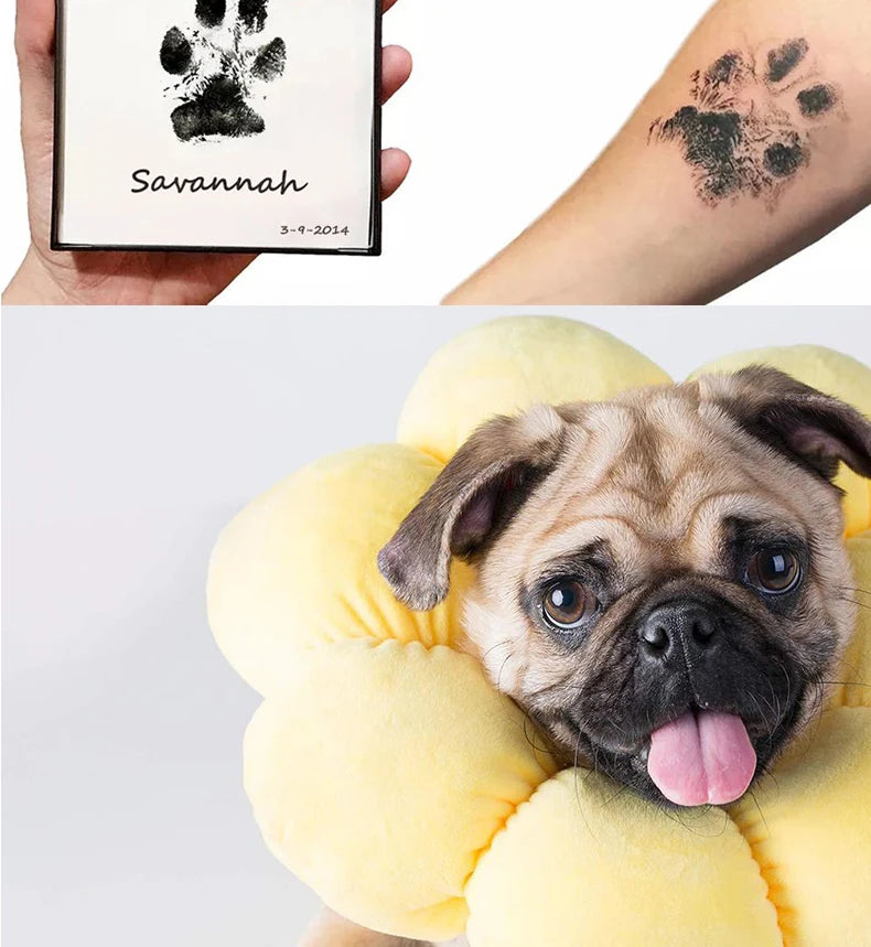 Baby footprint set Safe Non-Toxic Handprint Paw Print Infant Souvenirs NoTouch Skin For Newborn Cushion Ink Footprint Infant Toy