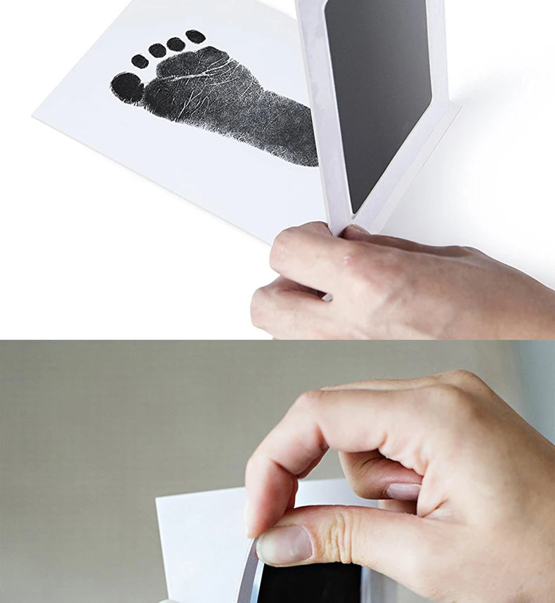 Baby footprint set Safe Non-Toxic Handprint Paw Print Infant Souvenirs NoTouch Skin For Newborn Cushion Ink Footprint Infant Toy