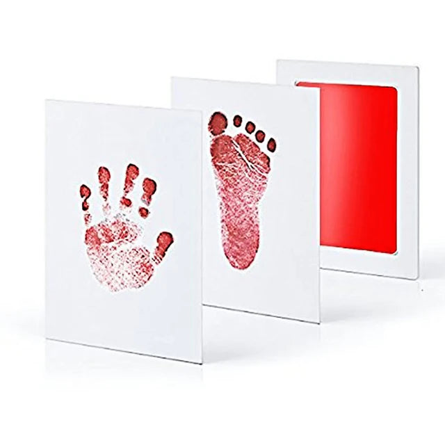 Baby footprint set Safe Non-Toxic Handprint Paw Print Infant Souvenirs NoTouch Skin For Newborn Cushion Ink Footprint Infant Toy