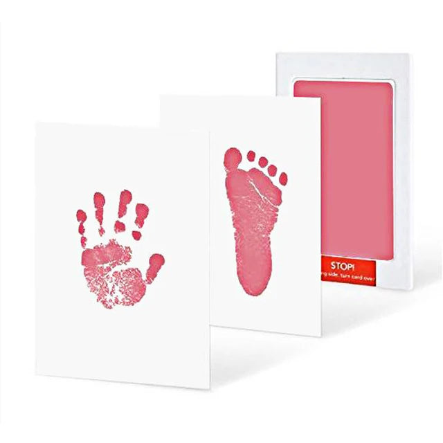 Baby footprint set Safe Non-Toxic Handprint Paw Print Infant Souvenirs NoTouch Skin For Newborn Cushion Ink Footprint Infant Toy