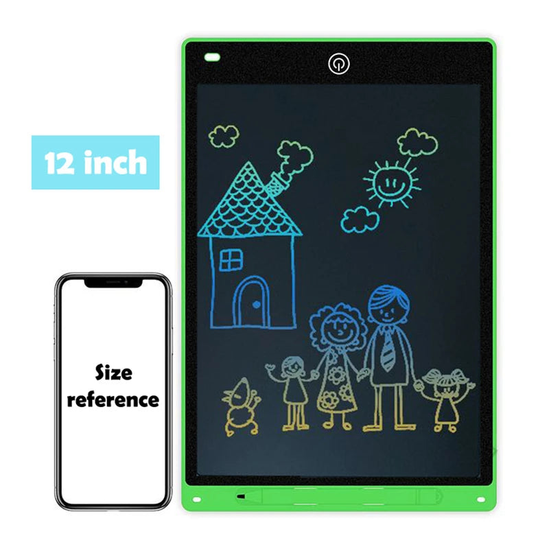 لوحة رسم إلكترونية Efes مقاس 8.5/10/12 بوصة للأطفال، لوحة رسم تعليمية بشاشة LCD وكتابة، ألعاب أطفال