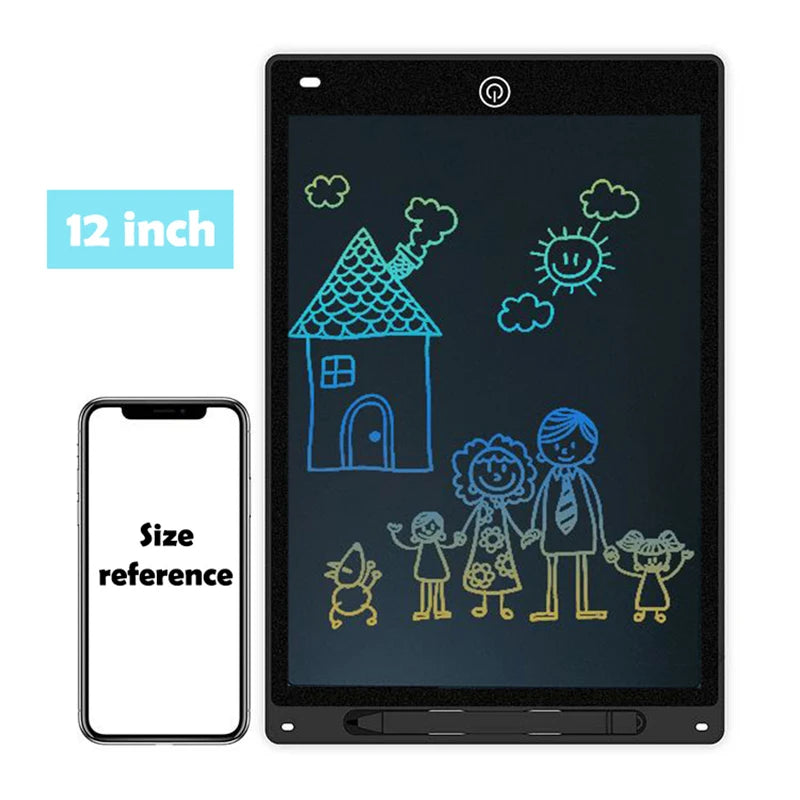 لوحة رسم إلكترونية Efes مقاس 8.5/10/12 بوصة للأطفال، لوحة رسم تعليمية بشاشة LCD وكتابة، ألعاب أطفال