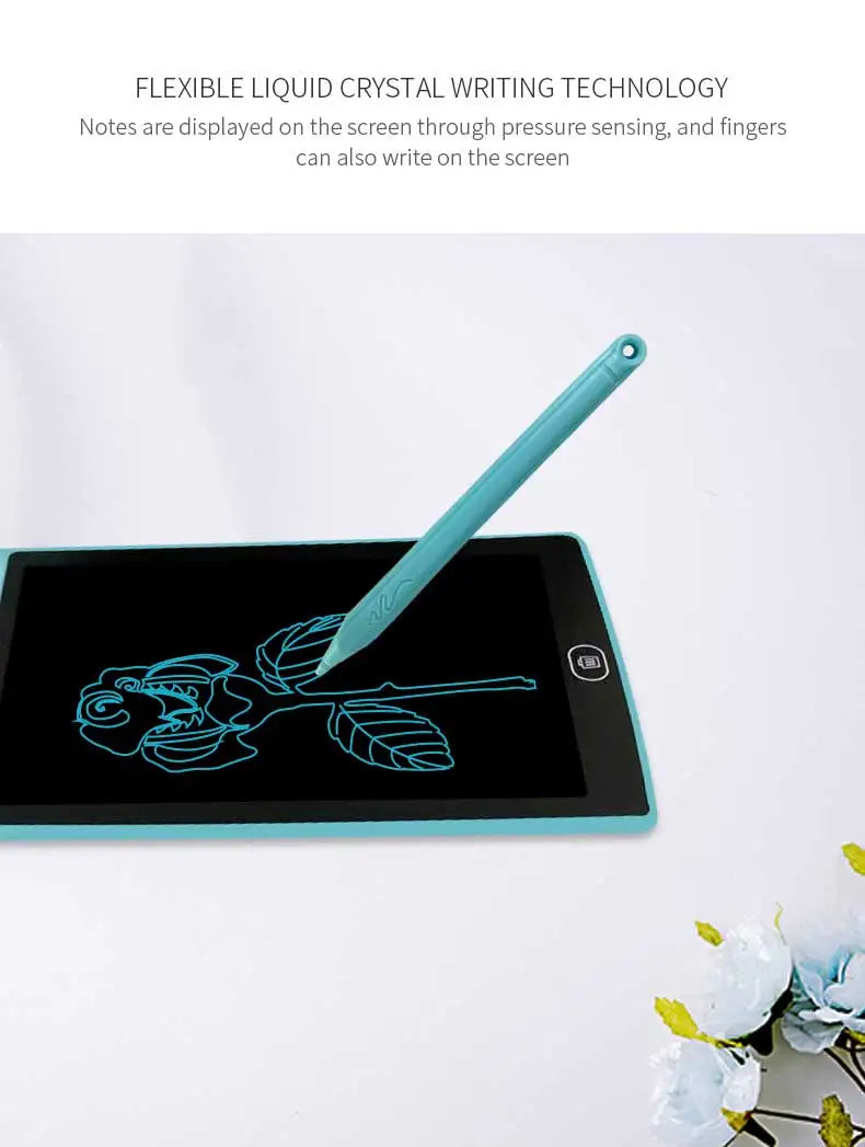 لوحة رسم إلكترونية Efes مقاس 8.5/10/12 بوصة للأطفال، لوحة رسم تعليمية بشاشة LCD وكتابة، ألعاب أطفال