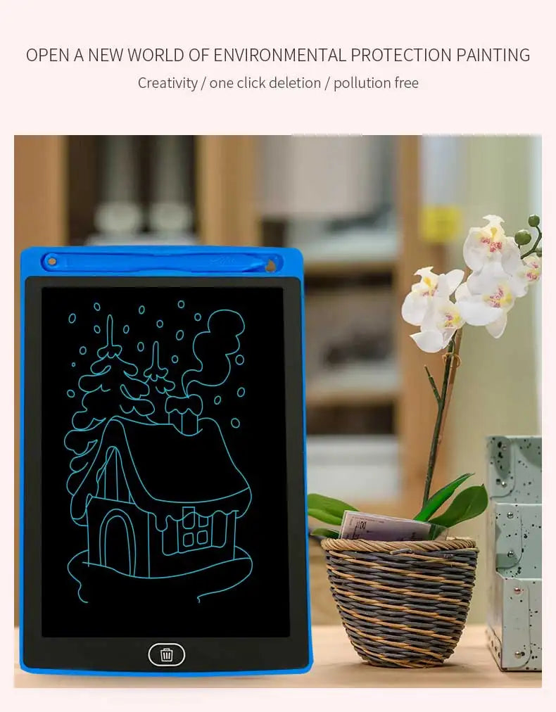 لوحة رسم إلكترونية Efes مقاس 8.5/10/12 بوصة للأطفال، لوحة رسم تعليمية بشاشة LCD وكتابة، ألعاب أطفال