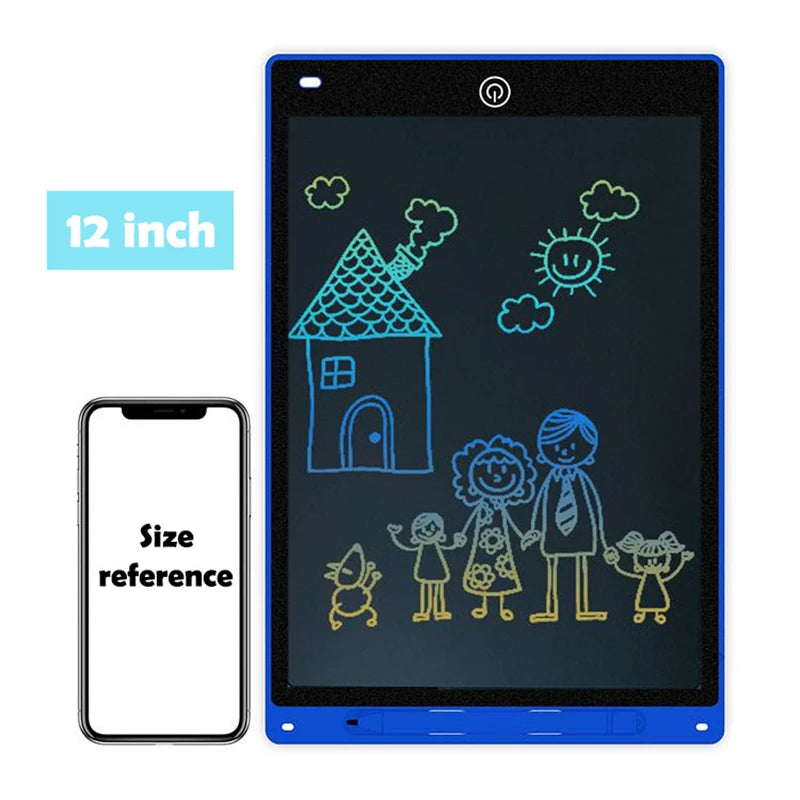 لوحة رسم إلكترونية Efes مقاس 8.5/10/12 بوصة للأطفال، لوحة رسم تعليمية بشاشة LCD وكتابة، ألعاب أطفال
