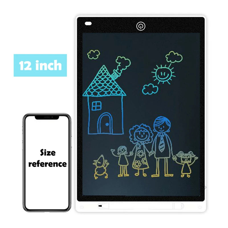 لوحة رسم إلكترونية Efes مقاس 8.5/10/12 بوصة للأطفال، لوحة رسم تعليمية بشاشة LCD وكتابة، ألعاب أطفال