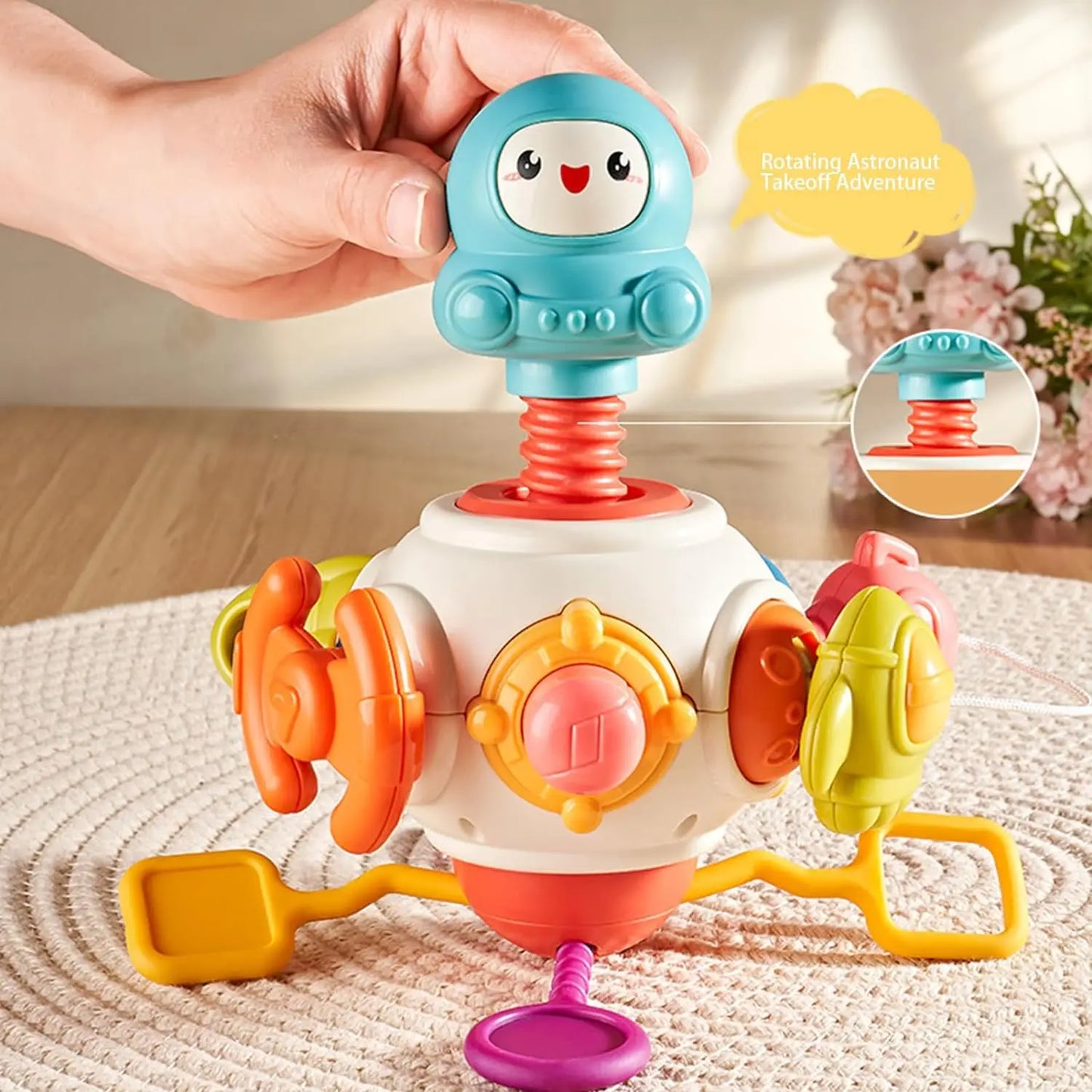 Baby Busy Board Cube Montessori Sensory Toys for Toddler Educational Learning Activities Travel Toy Lock Box Fine Motor Skill
