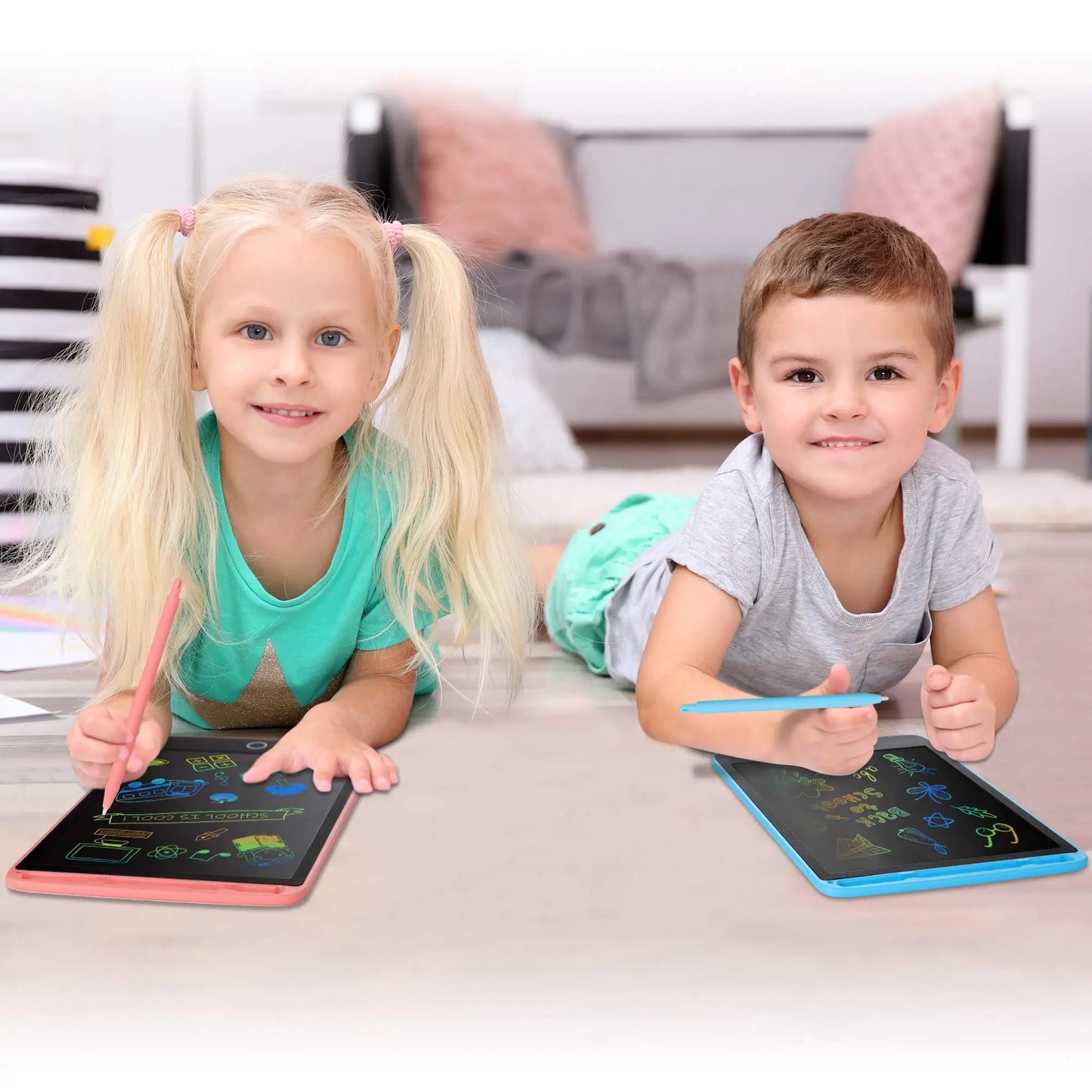 لوحة رسم إلكترونية Efes مقاس 8.5/10/12 بوصة للأطفال، لوحة رسم تعليمية بشاشة LCD وكتابة، ألعاب أطفال