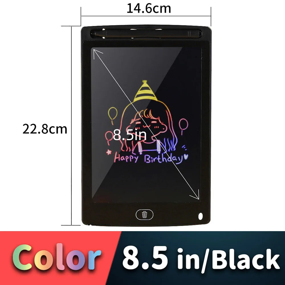 8.5/10/12/16 بوصة شاشة LCD لوحة الرسم للأطفال أدوات الرسم الإلكترونية لوحة الكتابة الأولاد ألعاب تعليمية للأطفال هدايا