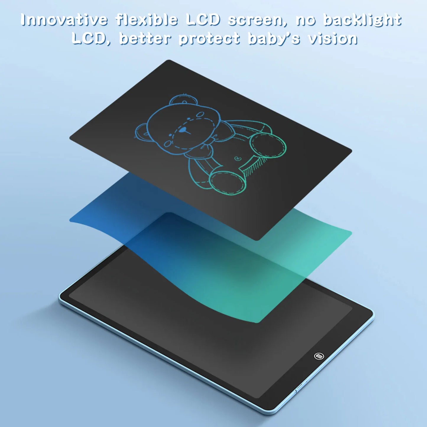 8.5/10/12/16 بوصة شاشة LCD لوحة الرسم للأطفال أدوات الرسم الإلكترونية لوحة الكتابة الأولاد ألعاب تعليمية للأطفال هدايا