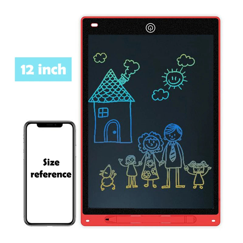 لوحة رسم إلكترونية Efes مقاس 8.5/10/12 بوصة للأطفال، لوحة رسم تعليمية بشاشة LCD وكتابة، ألعاب أطفال