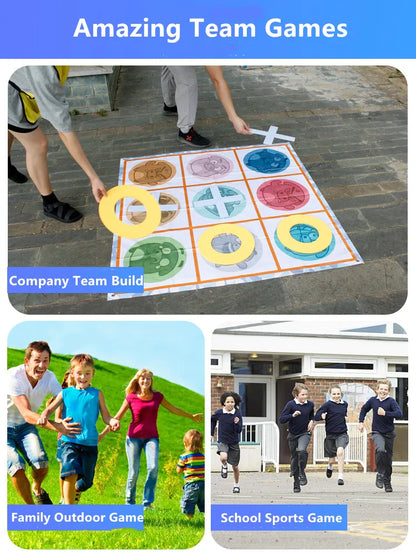 Gobang Outdoor Games Sport Toys Tic Tac Toe Relay Race Backgammon Team Building Teamwork Speed Intellectual Kids Family