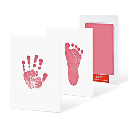 Baby footprint set Safe Non-Toxic Handprint Paw Print Infant Souvenirs NoTouch Skin For Newborn Cushion Ink Footprint Infant Toy