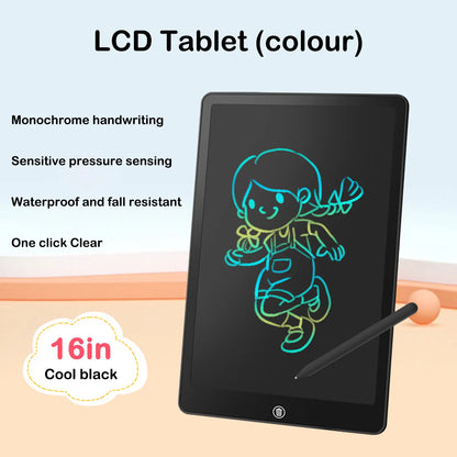 8.5/10/12/16 بوصة شاشة LCD لوحة الرسم للأطفال أدوات الرسم الإلكترونية لوحة الكتابة الأولاد ألعاب تعليمية للأطفال هدايا