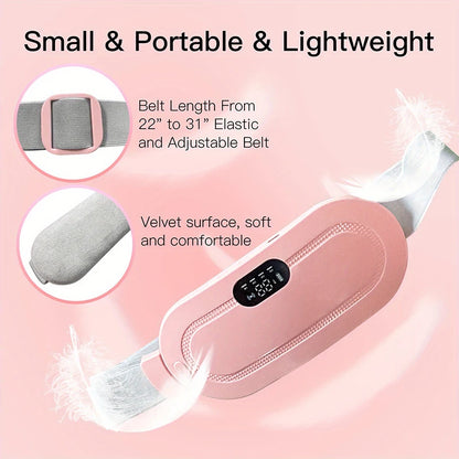 Smart Warm Palace Belt Menstrual Heating Pad Massager Portable Vibration Massager for women Belly Relieve Pain Heated belt USB