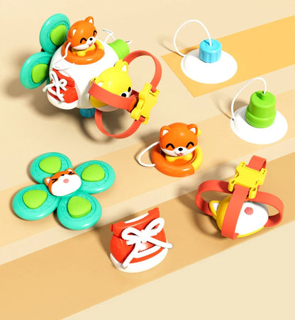 Baby Busy Board Cube Montessori Sensory Toys for Toddler Educational Learning Activities Travel Toy Lock Box Fine Motor Skill