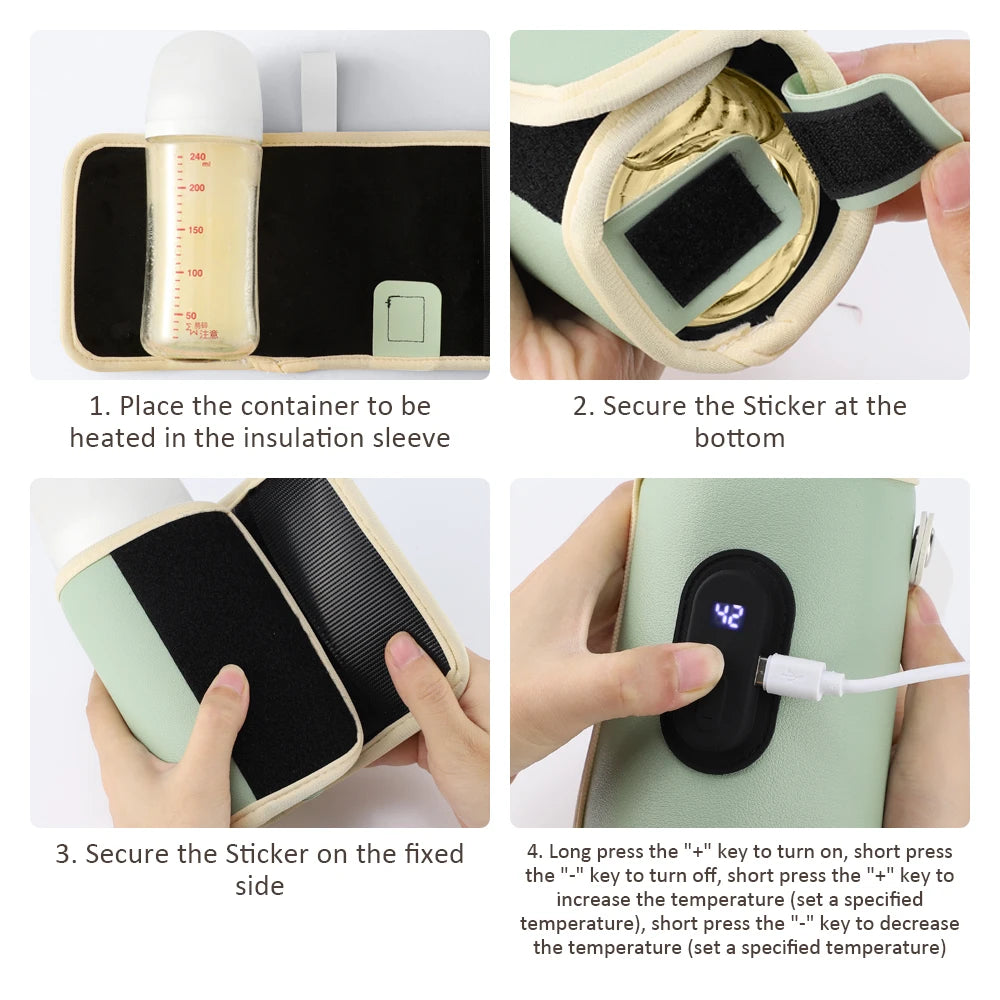 Portable Baby Milk Bottle Thermal Bag Insulation Sleeve Nursing Bottle Heater Milk Bottle Warmer Bag Heat Keeper For Traveling