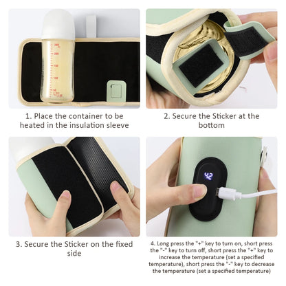 Portable Baby Milk Bottle Thermal Bag Insulation Sleeve Nursing Bottle Heater Milk Bottle Warmer Bag Heat Keeper For Traveling