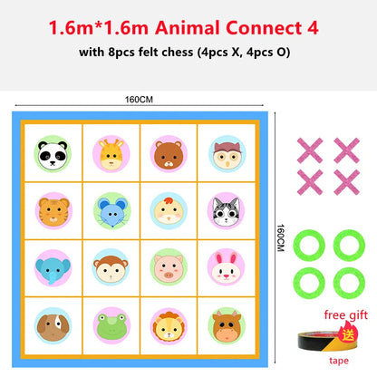 Gobang Outdoor Games Sport Toys Tic Tac Toe Relay Race Backgammon Team Building Teamwork Speed Intellectual Kids Family