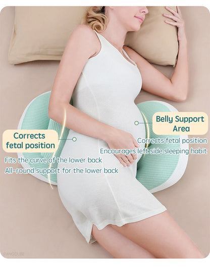 PANGDUBE Pregnancy Waist Support Pillow for Pregnant Women Sleeping Body Pillow Care for Pregnancy Cushion Adjustable Length