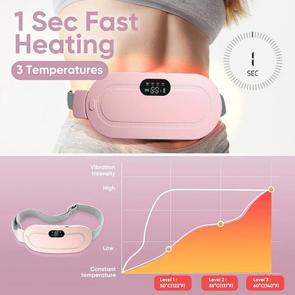 Smart Warm Palace Belt Menstrual Heating Pad Massager Portable Vibration Massager for women Belly Relieve Pain Heated belt USB