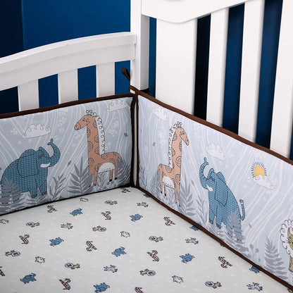4M Baby Crib Fence Cotton Bed Protection Railing Thicken Bumper 4-in-1 Crib Around Crash Guardrail Baby Room Decor
