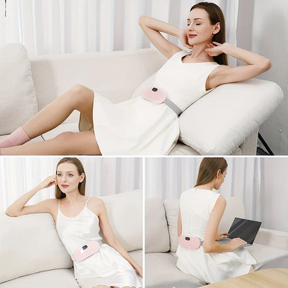 Smart Warm Palace Belt Menstrual Heating Pad Massager Portable Vibration Massager for women Belly Relieve Pain Heated belt USB