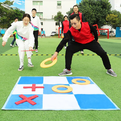 Gobang Outdoor Games Sport Toys Tic Tac Toe Relay Race Backgammon Team Building Teamwork Speed Intellectual Kids Family