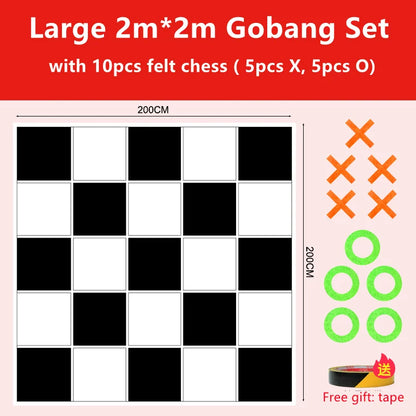 Gobang Outdoor Games Sport Toys Tic Tac Toe Relay Race Backgammon Team Building Teamwork Speed Intellectual Kids Family