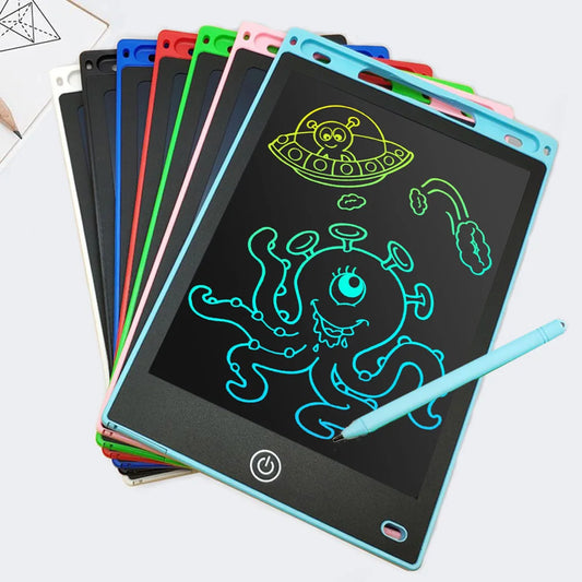 لوحة رسم إلكترونية Efes مقاس 8.5/10/12 بوصة للأطفال، لوحة رسم تعليمية بشاشة LCD وكتابة، ألعاب أطفال