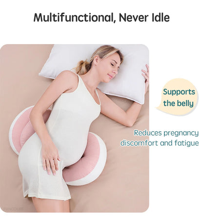 PANGDUBE Pregnancy Waist Support Pillow for Pregnant Women Sleeping Body Pillow Care for Pregnancy Cushion Adjustable Length