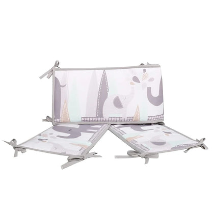 4M Baby Crib Fence Cotton Bed Protection Railing Thicken Bumper 4-in-1 Crib Around Crash Guardrail Baby Room Decor