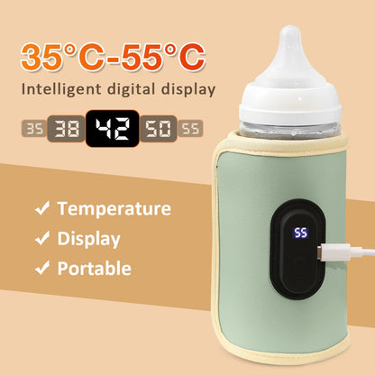 Portable Baby Milk Bottle Thermal Bag Insulation Sleeve Nursing Bottle Heater Milk Bottle Warmer Bag Heat Keeper For Traveling