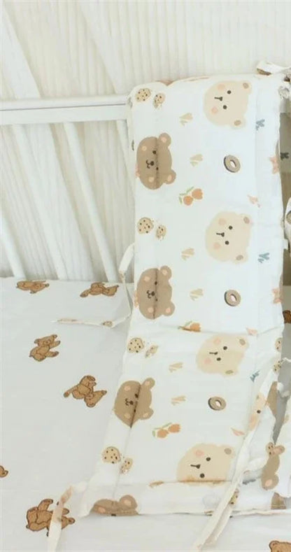 Cartoon Baby Anti-collision Guardrail Soft Wrapping Edge High-quality Cotton Children Bed Bumper Boys Girls Universal Bedding