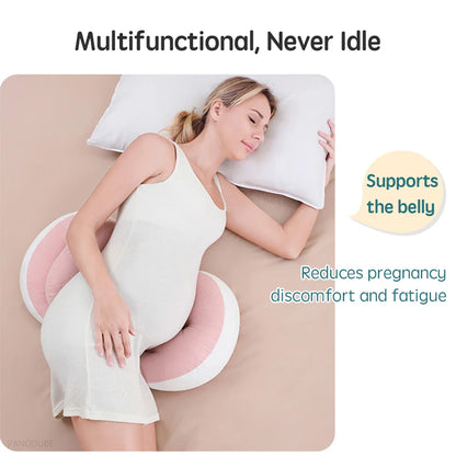 PANGDUBE Pregnancy Waist Support Pillow for Pregnant Women Sleeping Body Pillow Care for Pregnancy Cushion Adjustable Length