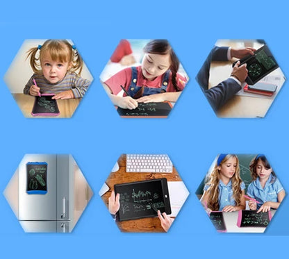 لوحة رسم إلكترونية Efes مقاس 8.5/10/12 بوصة للأطفال، لوحة رسم تعليمية بشاشة LCD وكتابة، ألعاب أطفال