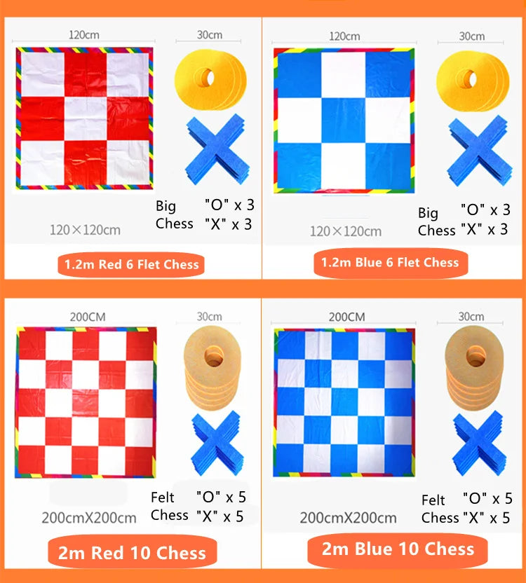 Gobang Outdoor Games Sport Toys Tic Tac Toe Relay Race Backgammon Team Building Teamwork Speed Intellectual Kids Family