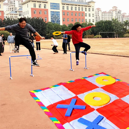 Gobang Outdoor Games Sport Toys Tic Tac Toe Relay Race Backgammon Team Building Teamwork Speed Intellectual Kids Family