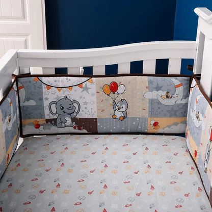 4M Baby Crib Fence Cotton Bed Protection Railing Thicken Bumper 4-in-1 Crib Around Crash Guardrail Baby Room Decor